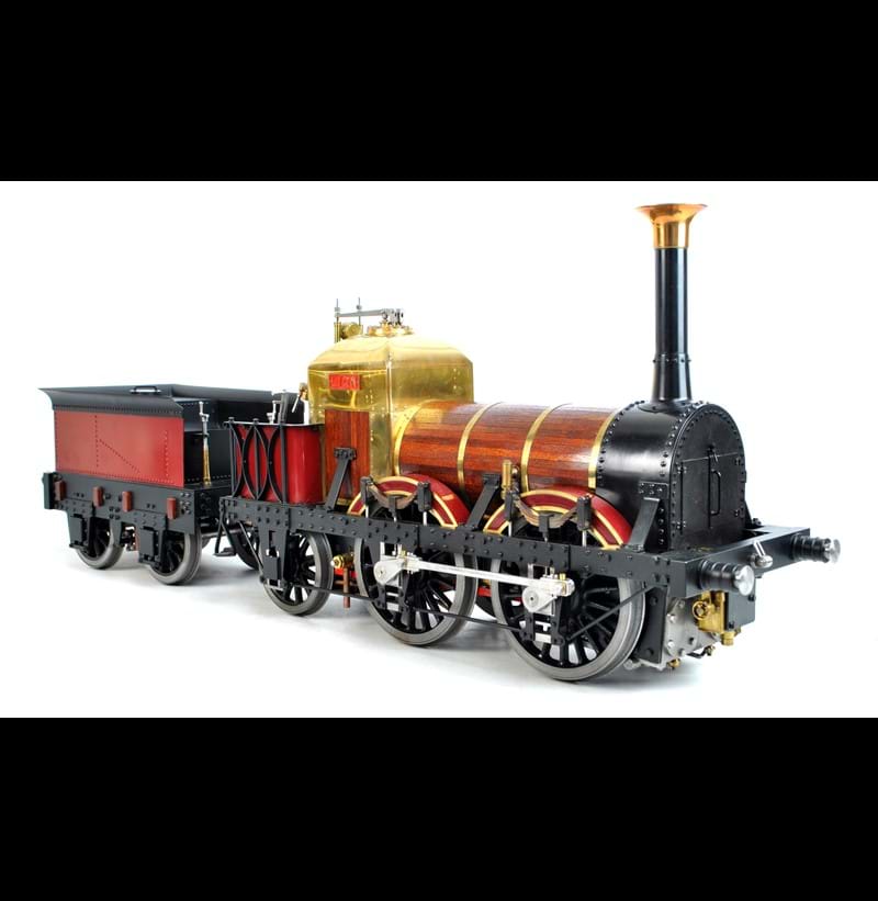 A superb quality scratch built 5" gauge live steam model LMR 57 Lion 0-4-2 locomotive and tender.